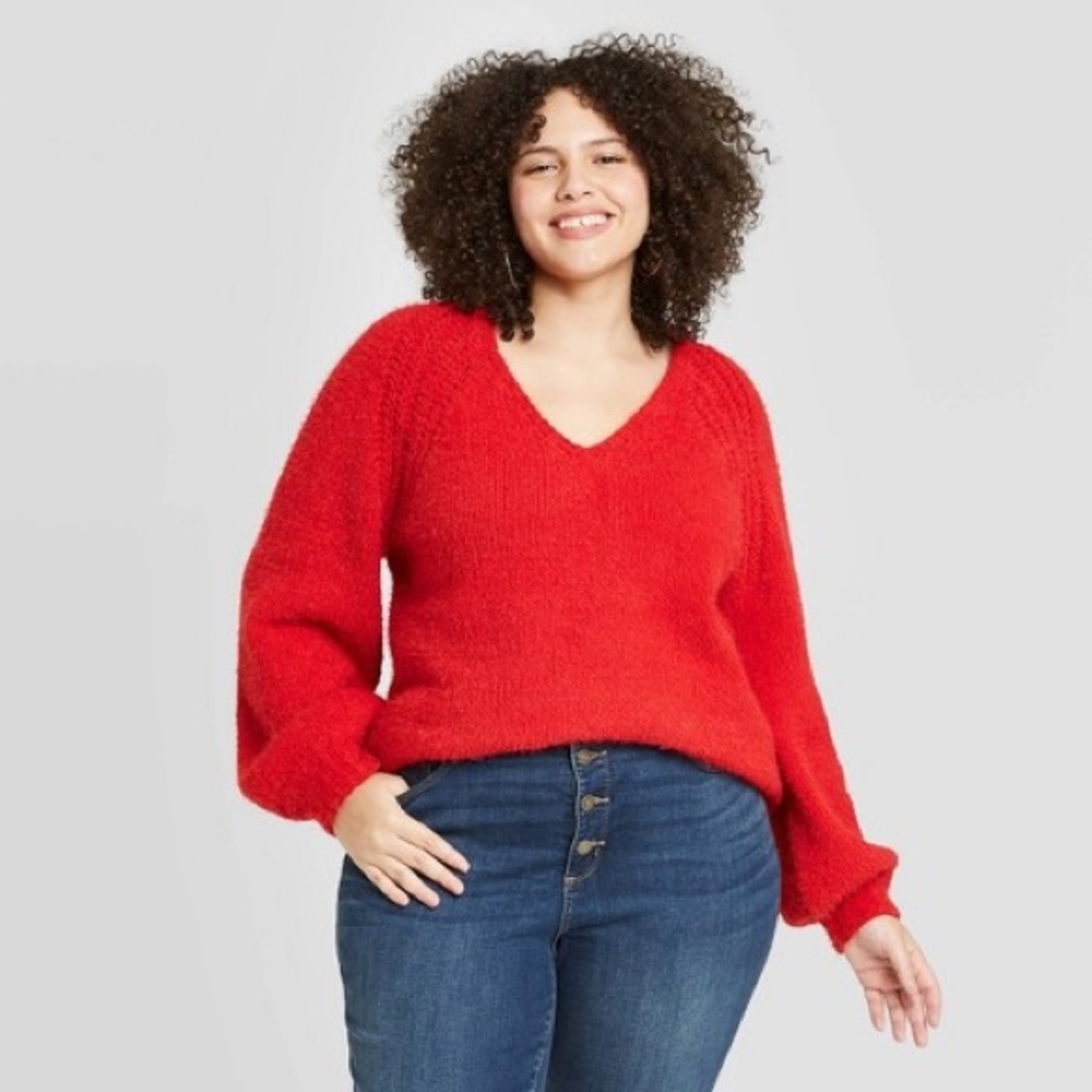 V-neck Pullover Sweater
